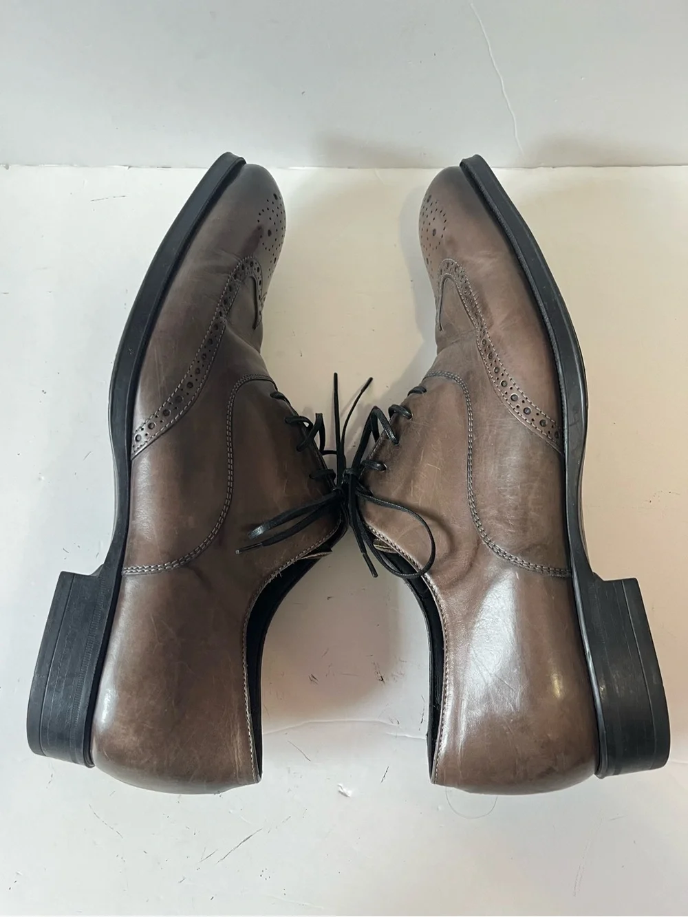 To Boot New York Men's Dodd Oxford Brown Leather Wingtip Dress Shoes size 10.5